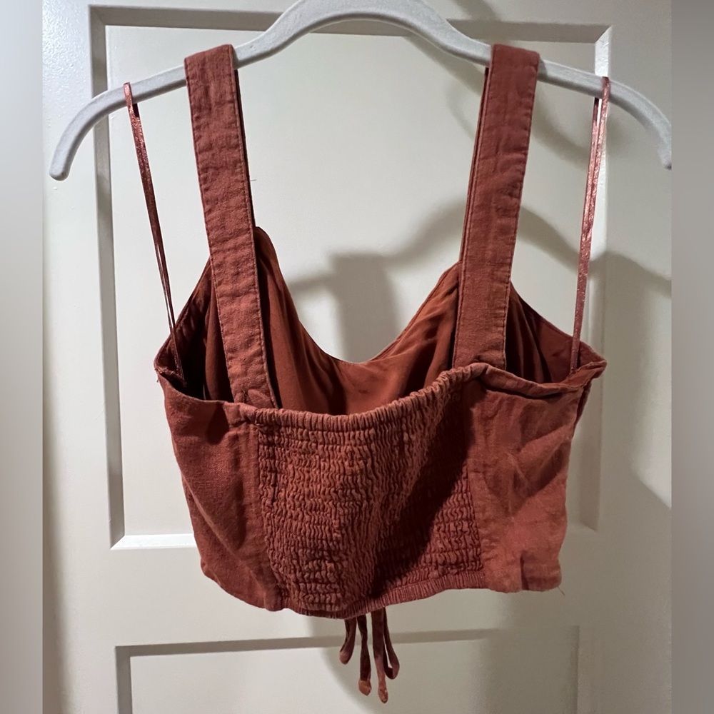 Abercrombie & Fitch Linen Tank Top - Picture 3 of 4
